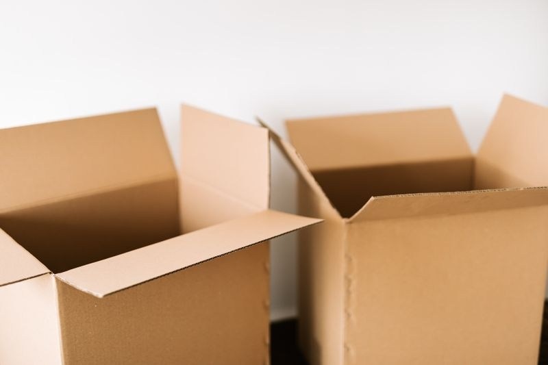 Orange Movers movers carrying boxes
